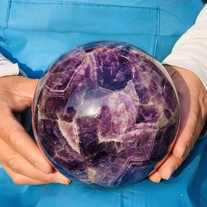 5,17 Pfund natürliche verträumte Amethyst Kugel Quarz Kristall Kugel Kristall Reiki Heilung - Bild 1 von 15