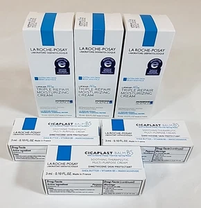 La Roche-Posay Triple Repair Moisturizing Cream & Cicaplast Balm B5 - Lot of 6 - Picture 1 of 9