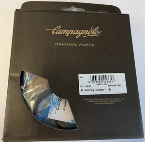 Campagnolo FC-EK40 Ekar 13 Speed Bicycle Gravel Chainring  & Bolts 40T - In Box - Picture 1 of 2