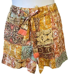 Pantalones Cortos Johnny Was Jade Astoria Lino Fácil Boho Chic Nuevos con Etiquetas Xs - Imagen 1 de 8