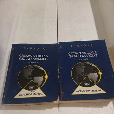 Ford Crown Victoria & Mercury Grand Marquis 1999 juego manual de servicio de fábrica Foto 1 de 4