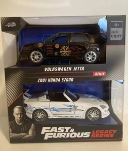 JADA TOYS - 2 Voiture du Film Fast & Furious – HONDA S2000 de 2001 argent et ... - Picture 1 of 2