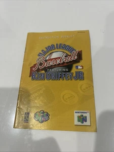 Major League Baseball Ken Griffey Jr (Nintendo 64 | N64) Original Handbuch - Bild 1 von 2