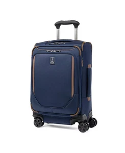 Travelpro Crew Classic Carry-on Expandable Spinner Luggage Patriot Blue - Picture 1 of 7