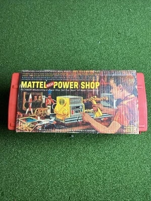 Herramienta eléctrica Mattel Real Power Shop Woodworking Jr. 1964 de colección con estuche ~ ¡Probada!! Foto 1 de 4