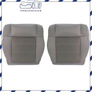 Front Left Right Lower Seat Covers Gray Knit Fabric For Jeep Wrangler 2007-2012 - Picture 1 of 24