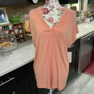 Soft Surroundings Women’s Sz Medium Go Lively Twist Top in Canyon Sunset New - Picture 1 of 11