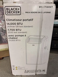 BLACK+DECKER Smart Portable Air Conditioner, 14,000 BTU BPACT14WT White NEW - Picture 1 of 3