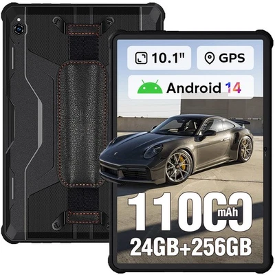 OUKITEL RT9 Outdoor Tablet 24GB+256GB Android 14 11000mAh Wasserdicht Tablet GPS - Bild 1 von 4