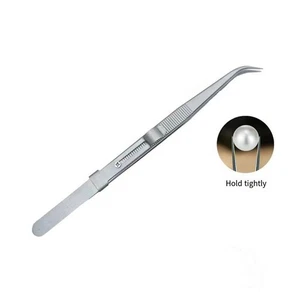 Fine Pointed Tweezers Curved Tip Tweezers Jewelry Making Tool Nail Design Tool - Picture 1 of 9