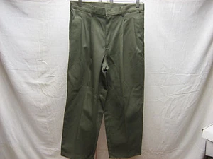Pantalones de vestir Nevada Omega Apparel Company para hombre verde oliva 32 X 30 100 % algodón - Imagen 1 de 3