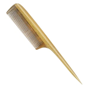 Handmade 100% Natural Green Sandalwood Hair Combs - Anti-Static Sandalwood Scent - Picture 1 of 6