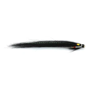 Black Silver Monkey Loop Bottle Tube Fly Salmon Sea Trout Flies (8-pack) - Picture 1 of 9