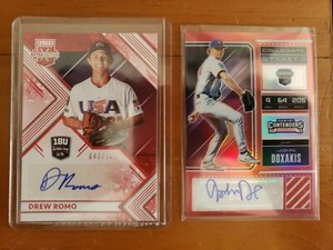 2019 Panini Contenders Elite Extra 2018 USA Baseball 15U 18U AUTO /100 -YOU PICK