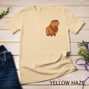 No Cap Pocket Funny Capybara Ok I Pull Up Dank Meme Tee Unisex T-shirt - Picture 1 of 15