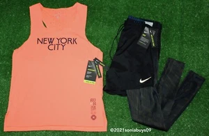 Nike Men's Run Division Hybrid Running Tights/Short & Aeroswift Tank Singlet, S - Picture 1 of 12