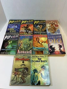 Alan Dean Foster Lot of 10 Vintage Paperback Books 7 Are Pip & Flinx + 3 Others - Picture 1 of 19