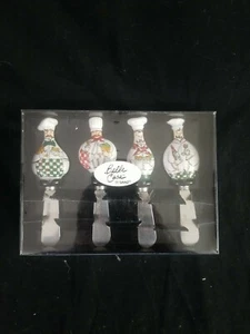 Ganz Bella Casa Chef Cheese Spreader Knife Set Of 4 5 " Inch - Picture 1 of 2