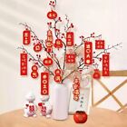 14/15PCS Traditional Flower Plant Potted Hanging Ornament  Spring Festival