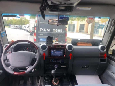 Anillos decorativos de salida de aire delanteros para Toyota Land Cruiser LC70 LC76 LC77 LC79 Foto 1 de 4