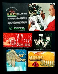 Libbey Gläser Werbung Original 1962 Vintage Glaswaren Glas Reklame - Bild 1 von 3