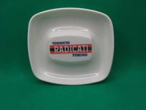 VERMOUTH RADICATI Torino - posacenere pubblicitario vintage - ashtray - Picture 1 of 3