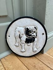 Bulldog Plaque - Cast Iron