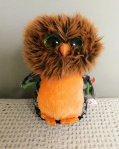 Ty Beanie Boos  Midnight the Halloween Owl  6'' Plush Stuffed Animal Toy NWT - Picture 1 of 3
