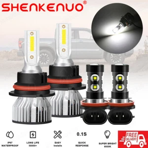 Para Nissan Juke 2011 2012 2013-2014 4x 9007+11 Faros LED+Kit Bombillas Antiniebla - Imagen 1 de 18
