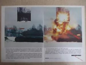 5/1986 PUB BOFORS BILL ANTI TANK ANTICHAR MISSILE SYSTEM ORIGINAL FRENCH AD - Picture 1 of 1