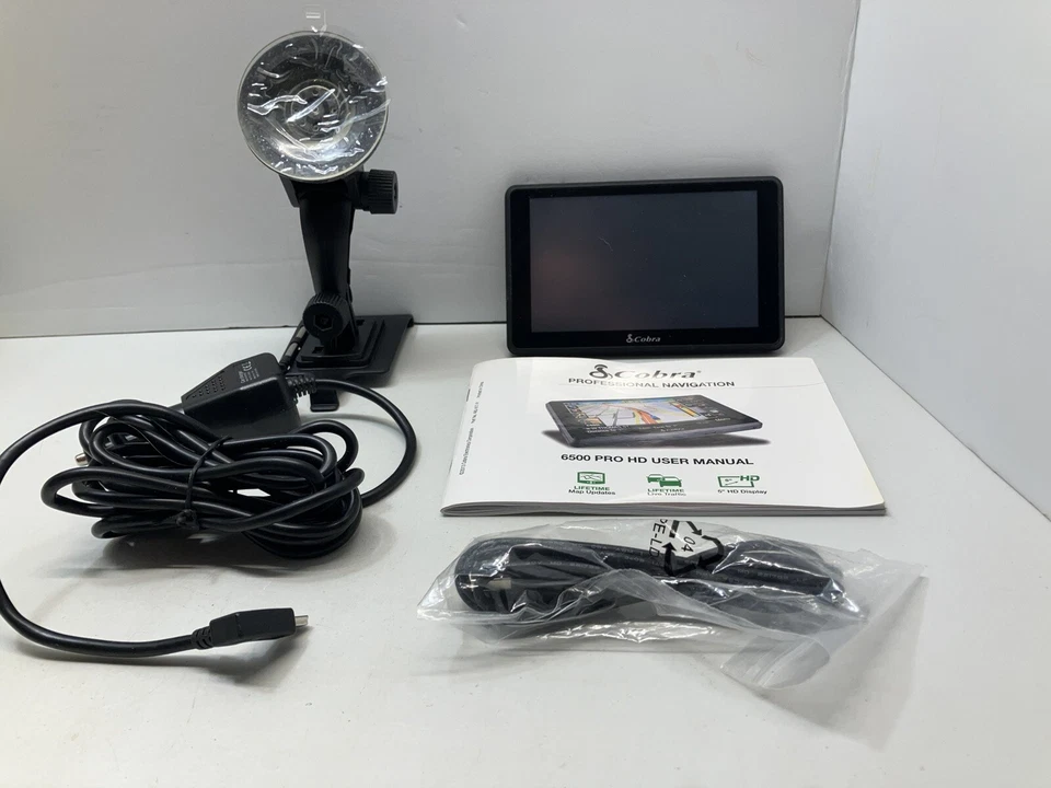 Cobra 6500 Pro HD Truck Navigation GPS Powers Up Works Lifetime Map Updates - Image 1 of 4