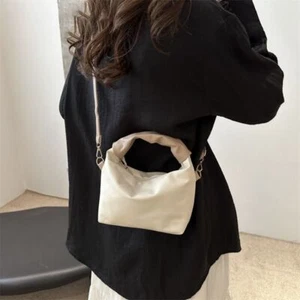 Simple Handbag PU Crossbody Bag Trendy Shoulder Bag - Picture 1 of 12