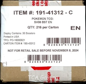 6x SV Surging Sparks SEALED Booster Boxen (HÜLLE mit AUTHENTISCHEN Pokemon Karten) - Bild 1 von 2