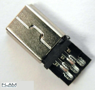 GENERIQUE Connecteur à souder Mini USB type B Male 5 broches / Connector to solder 5 pins