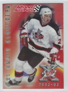 2002-03 Albany River Rats (AHL) Advance Auto Parts Brett Clouthier