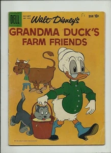 FOUR COLOR#1010 "GRANDMA DUCK'S FARM FRIENDS"1959 GOLD KEY COMICS  BARKS!  GD+ - Picture 1 of 2