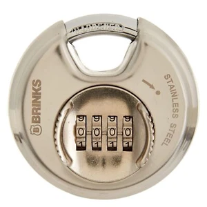 BRINKS – Heavy Duty Combination Padlock – 80mm Chrome Plated Lock with Harden... - Picture 1 of 8