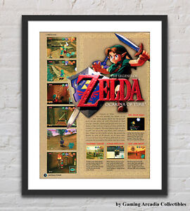 The Legend Of Zelda Ocarina Of Time N64 Glossy Promo Ad Poster Unframed G5932