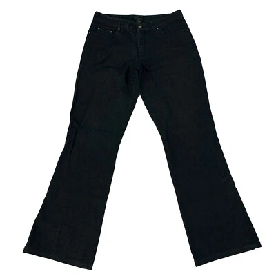 Pantalones de mezclilla acampanados negros Kenneth Cole para mujer talla 10 Foto 1 de 4