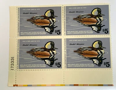 United States Duck Stamp Plate Block RW45 & RW 46 MNH - Image 1 of 2
