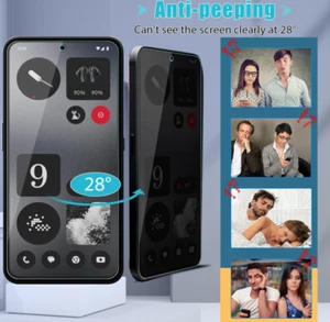 For Nothing CMF Phone 1 Privacy Tempered Glass Screen Protector 9H Anti Scratch - Zdjęcie 1 z 10