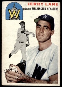 1954 Topps Jerry Lane VG/EX (B) RC Washington Senators #97