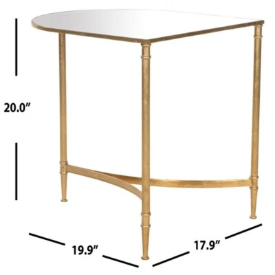 Safavieh Mirror Top Gold Accent Table Reduced Price 2172705305 FOX2532A - Image 1 of 4