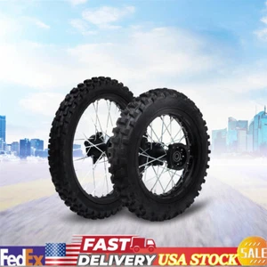 Front & Rear Wheel 80/100-12 +60/100-14 Rim For Dirt Bike/Pit Bike/Monkey Bike - Picture 1 of 12