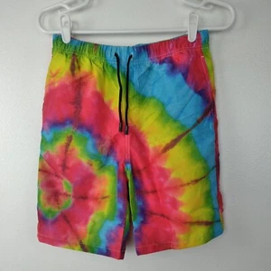 Boy's Shorts 13-14T Rainbow Colors Beach Swim W28 Vacation Swimwear Casual NWOT - Picture 1 of 6