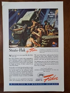 Strato-Flak von Fisher 2. Weltkrieg Druckanzeige 1944 Flugabwehr - Bild 1 von 4