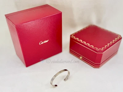 Браслет-манжета Cartier Love белое золото размер 16 ❤️ - Изображение 1 из 4