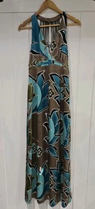 Coast / Women Maxi / Dress / Silk Floral Sleeveless V Neck / Small Size 8 - Picture 1 of 8