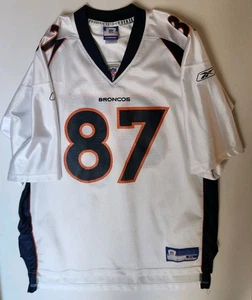 Ed McCaffrey #87 Denver Broncos Jersey Reebok NFL Equipment White XL Vintage - Picture 1 of 8