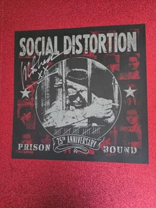 Social Distortion Mike Ness signiert extrem selten neuwertig ungerahmter Druck - Bild 1 von 2